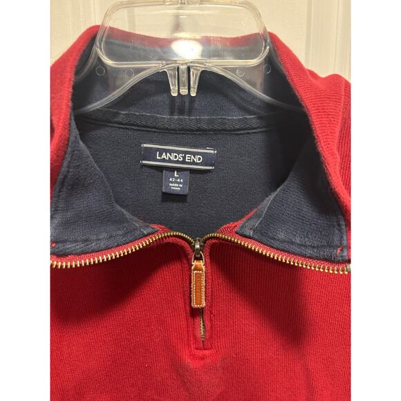 Unisex Lands End Modal Quarter Zip Sweater‎ - Picture 2 of 4